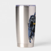 Batman Vollfarben-Seitenlehrer Thermobecher (Vorderseite)