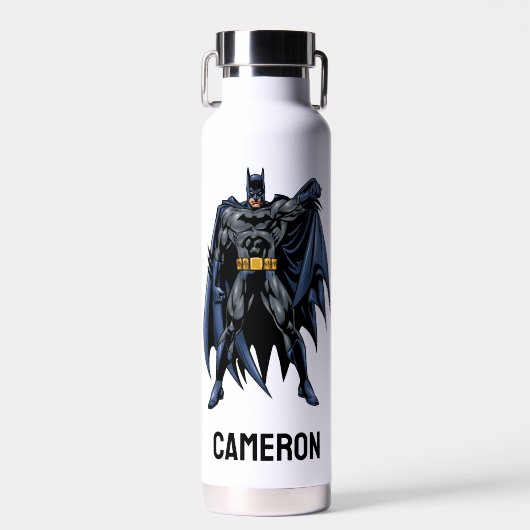 Batman Vollfarbenfront | Name hinzufügen Trinkflasche (Vorne)