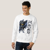 Batman Vollfarbiges Seitenlehrer Sweatshirt (Vorne ganz)