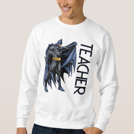 Batman Vollfarbiges Seitenlehrer Sweatshirt (Vorderseite)