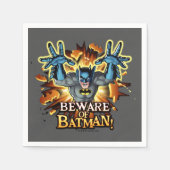 Batman | Vorsicht vor Batman Serviette (Vorderseite)