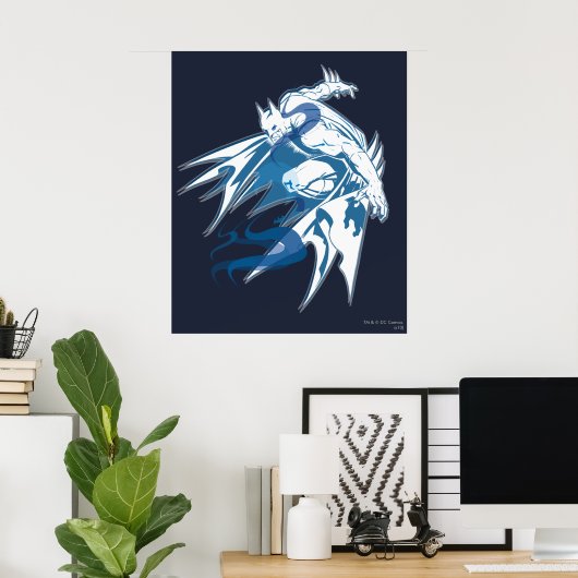 Batman Water Tonal Collage Poster (Heimbüro)