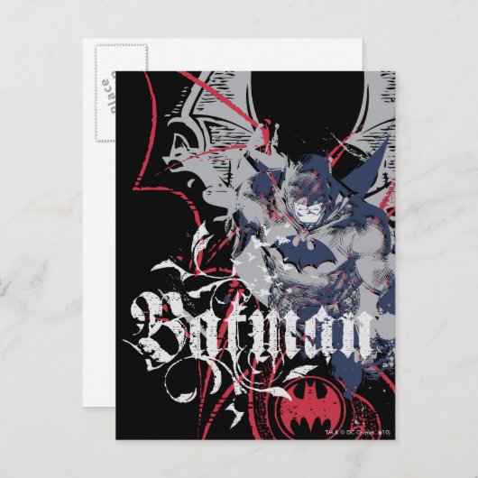 Batman Wing Collage Postkarte (Vorne/Hinten)