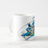 Batman wirft Batarang 3 Kaffeetasse (Vorderseite Links)