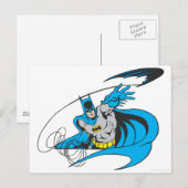 Batman wirft Batarang 3 Postkarte (Vorne/Hinten)