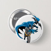 Batman wirft Batarang Button (Vorne & Hinten)