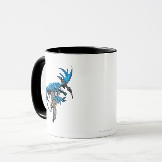 Batman wirft Batarang Tasse (Vorderseite Links)