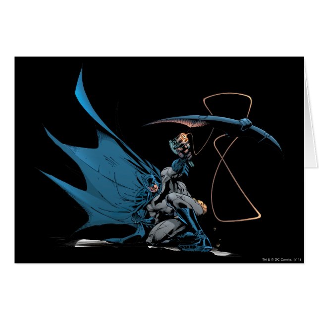 Batman wirft Baterang (Vorderseite (Horizontal))