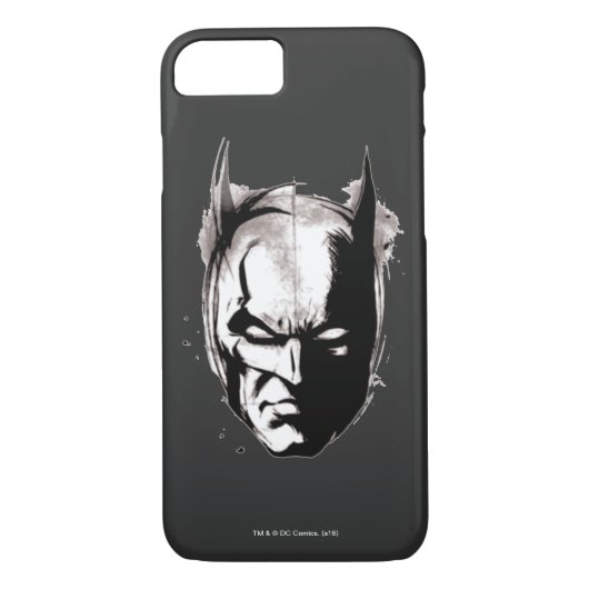 Batman Zeichnete Face Case-Mate iPhone Hülle (Rückseite)