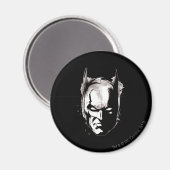 Batman Zeichnete Face Magnet (Vorderseite/Rückseite)