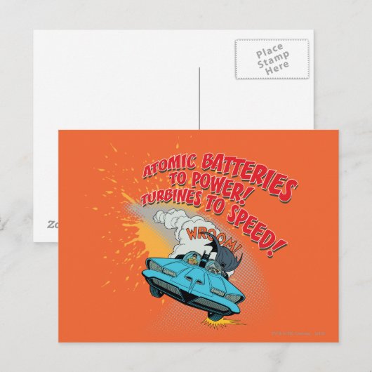 Batmobile Graphic Postkarte (Vorne/Hinten)