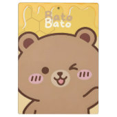 "Bato Bato" Honey Bear Spiral  Klemmbrett (Rückseite)