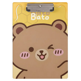 "Bato Bato" Honey Bear Spiral  Klemmbrett