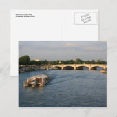 Batobus bei Pont de la Concorde Postkarte (Vorne/Hinten)