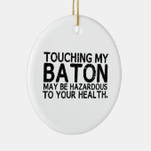 Baton Hazard Drum Major Marching Band Keramikornament (Rechts)