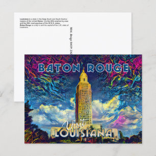 Baton Rouge, Besuch Louisiana... Postkarte