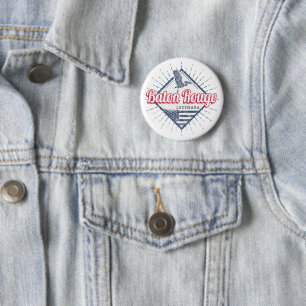 Baton Rouge City Louisiana Vereinigte Staaten USA Button