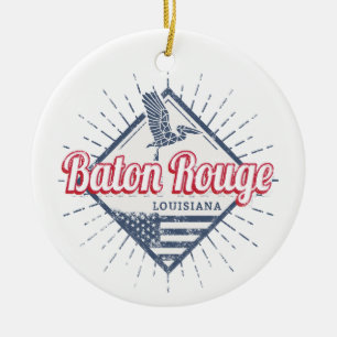Baton Rouge City Louisiana Vereinigte Staaten USA Keramik Ornament