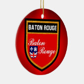 Baton Rouge Flag Keramik Ornament (Rechts)