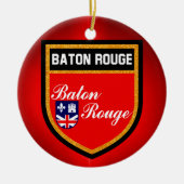Baton Rouge Flag Keramik Ornament (Vorne)