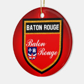 Baton Rouge Flag Keramik Ornament (Links)