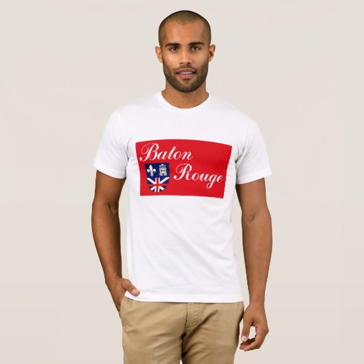 Baton-Rouge Flaggen-T - Shirt (Vorne ganz)