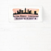 Baton Rouge LA City Skyline Banner (InSitu)