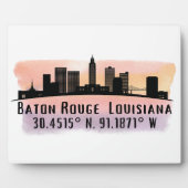 Baton Rouge LA City Skyline Fotoplatte (Vorderseite)