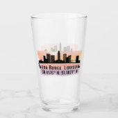 Baton Rouge LA City Skyline Glas (Vorderseite)