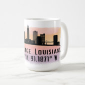 Baton Rouge LA City Skyline Kaffeetasse (VorderseiteRechts)