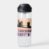 Baton Rouge LA City Skyline Trinkflasche (Rückseite)