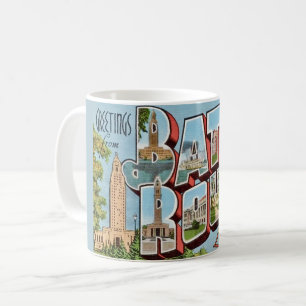 Baton Rouge LA Grußkarte Kaffeetasse