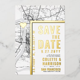 Baton Rouge Liebe Locator | Hochzeitsstichtag spei Folieneinladung