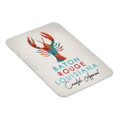 Baton Rouge Louisiana Crawfish Bright Magnet (Rechte Seite)