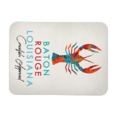 Baton Rouge Louisiana Crawfish Bright Magnet (Horizontal)