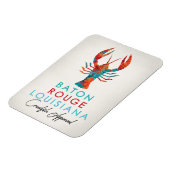Baton Rouge Louisiana Crawfish Bright Magnet (Linke Seite)