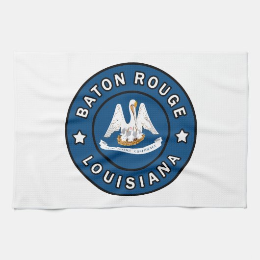 Baton Rouge Louisiana Geschirrtuch (Horizontal)