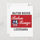 Baton Rouge Louisiana Postkarte (Vorne/Hinten)