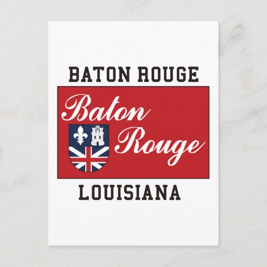 Baton Rouge Louisiana Postkarte (Vorderseite)