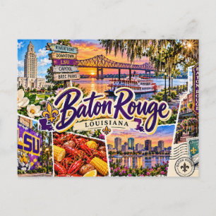 Baton Rouge Louisiana Postkarte