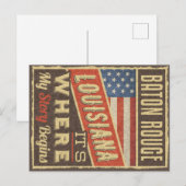 Baton Rouge Louisiana Postkarte (Vorne/Hinten)