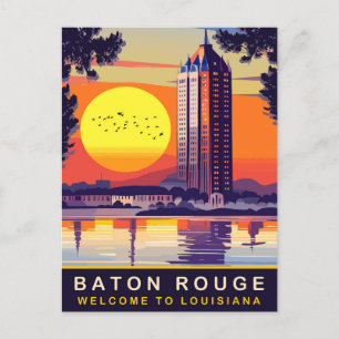 Baton Rouge, Louisiana, Reisen Postkarte