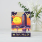 Baton Rouge, Louisiana, Reisen Postkarte (Stehend Vorderseite)