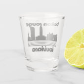 Baton Rouge, Louisiana Schnapsglas (Rückseite)
