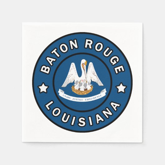 Baton Rouge Louisiana Serviette (Vorderseite)