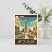 Baton Rouge, Louisiana | VINTAG Postkarte (Stehend Vorderseite)