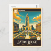 Baton Rouge, Louisiana | VINTAG Postkarte (Vorne/Hinten)