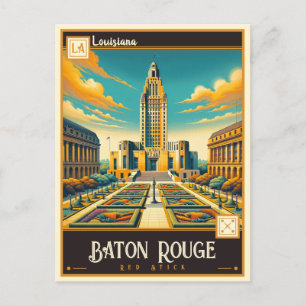 Baton Rouge, Louisiana Vintage Postkarte