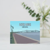 Baton Rouge Mississippi River Louisiana Postkarte (Stehend Vorderseite)