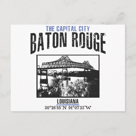 Baton Rouge Postkarte (Vorderseite)